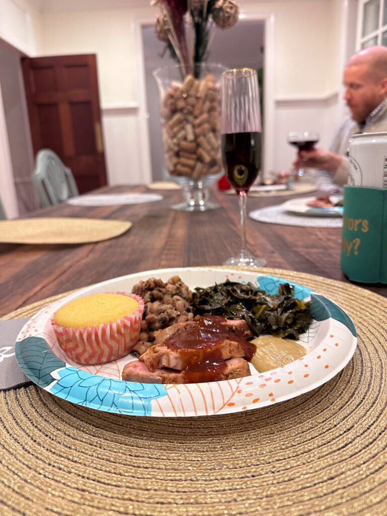 New Year's Day Dinner holiday break