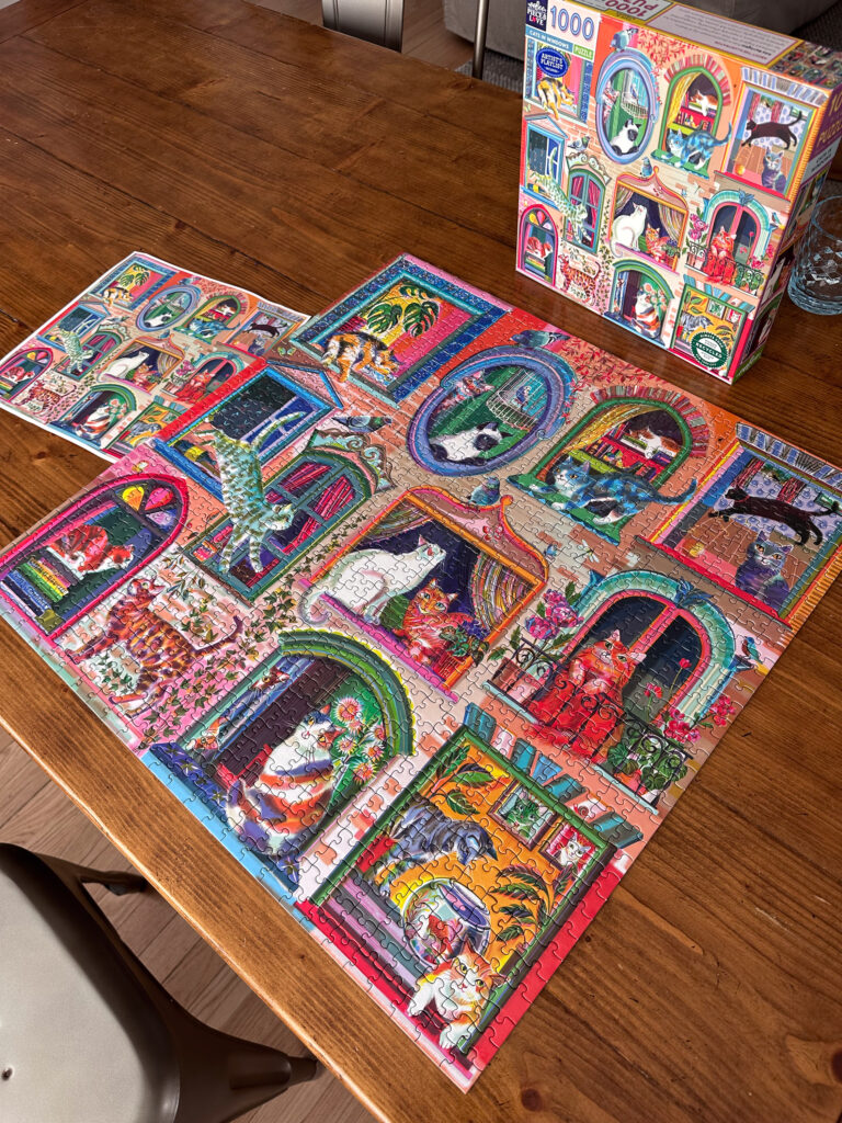 Puzzle on the floor