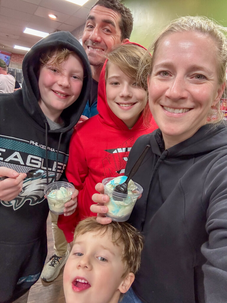evening ice cream