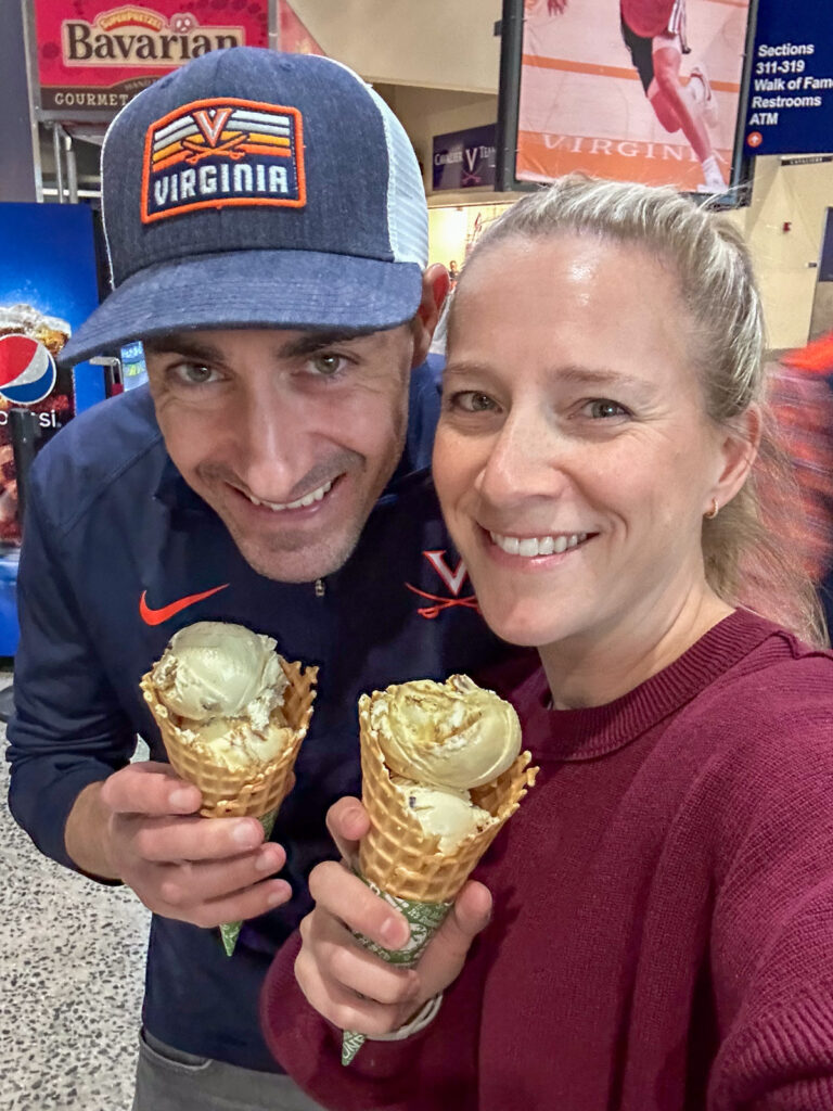 ice cream at basketball game