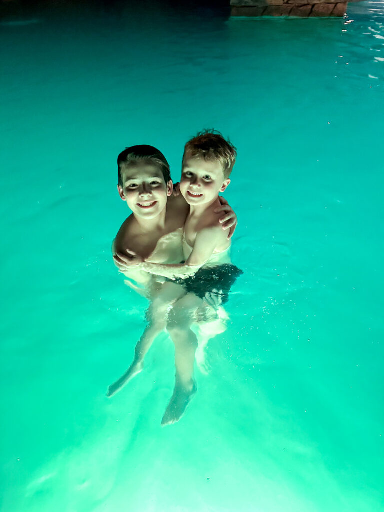 kids evening swimming