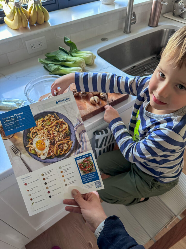 My Little Blue Apron Helper