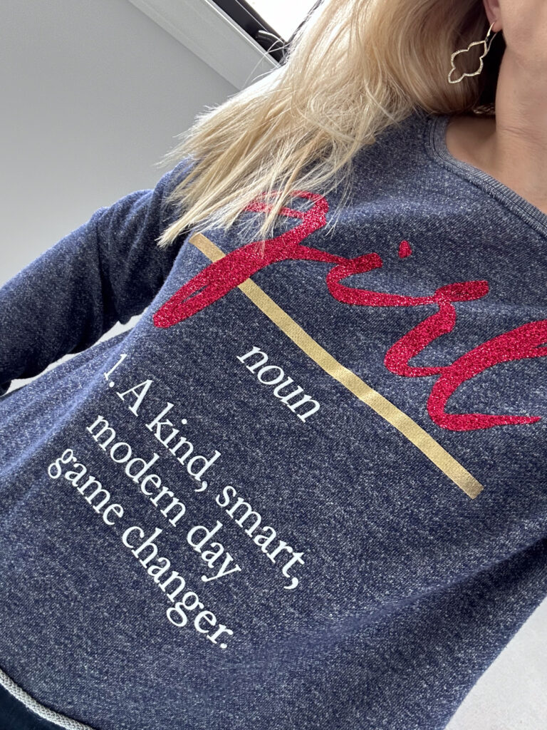 modern girl shirt