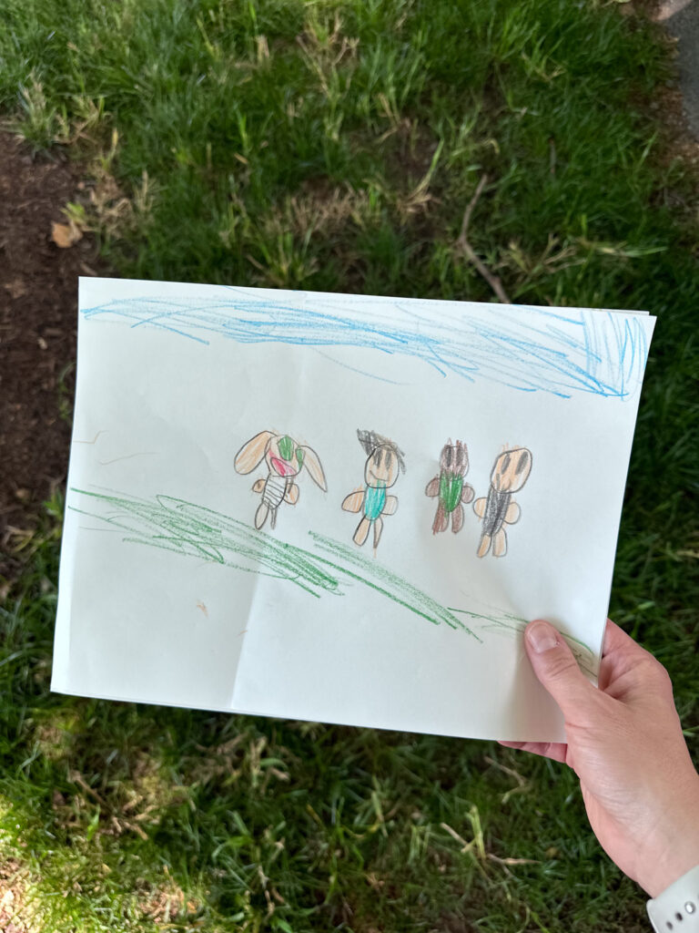 Birch family drawing