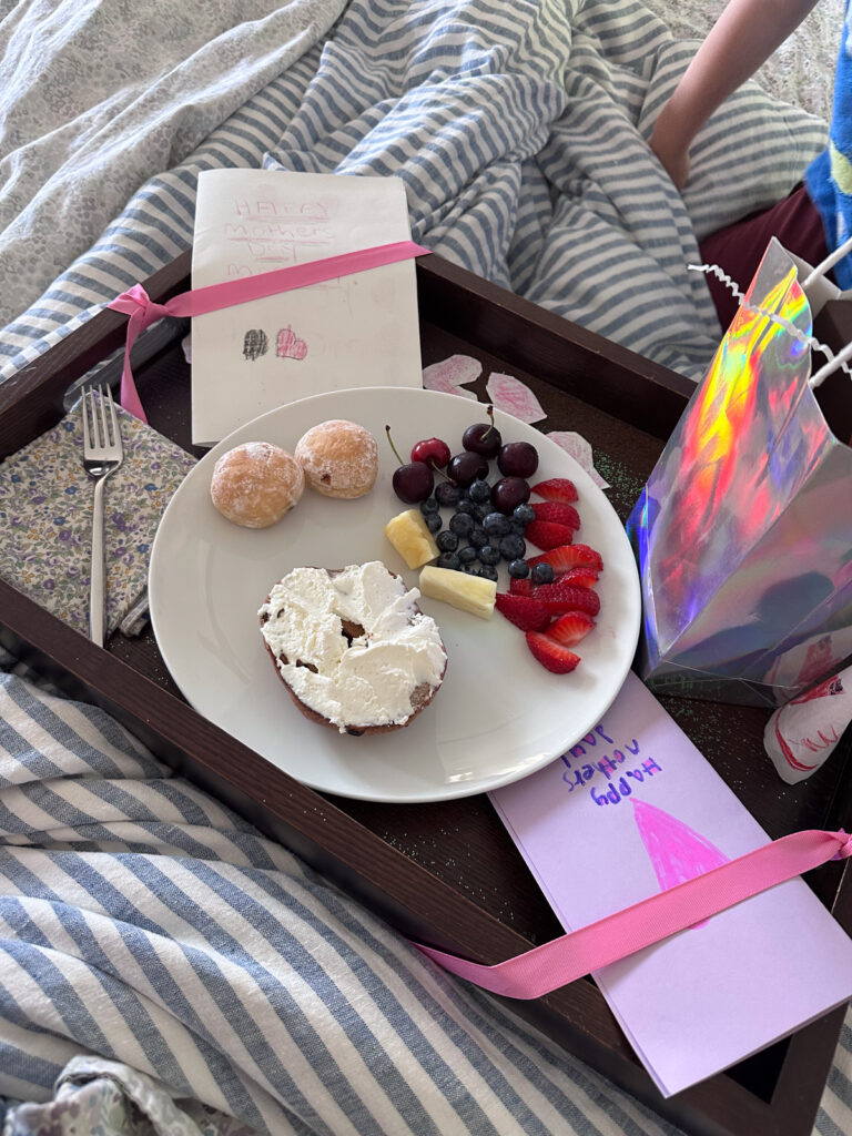 Mother's Day breakfast in bed