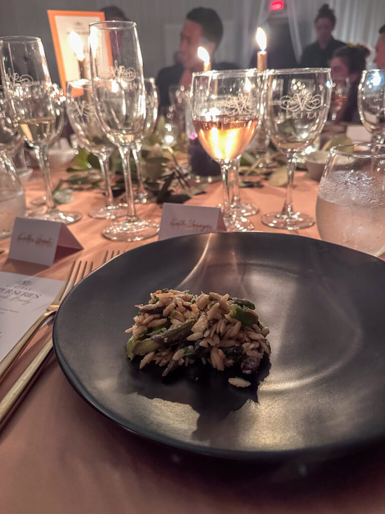 Supper Series Dinner at Veritas bright salad