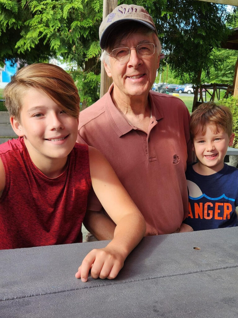 Brazos with grandpa