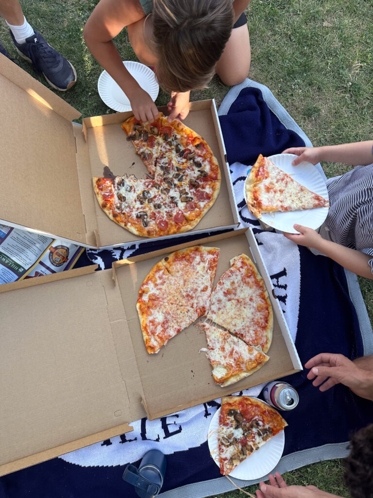 Fridays After Five pizza