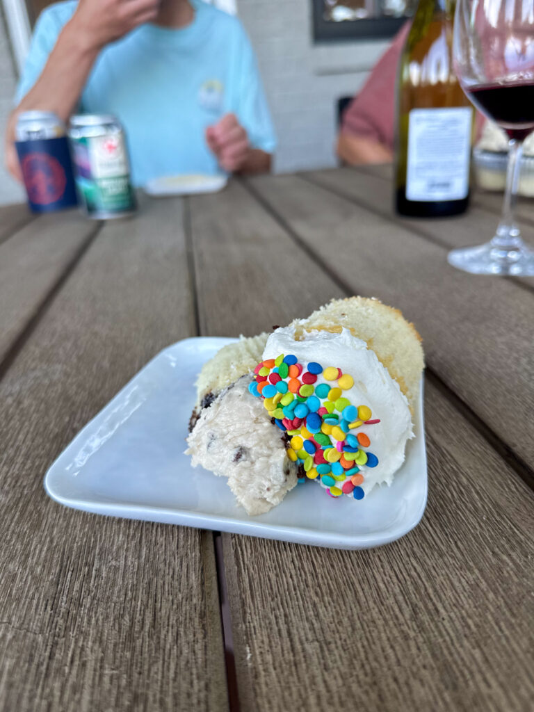 Funfetti and Cookie Dough cupcakes