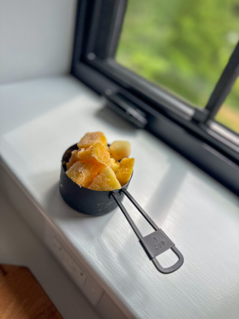 frozen pineapple and frozen mango