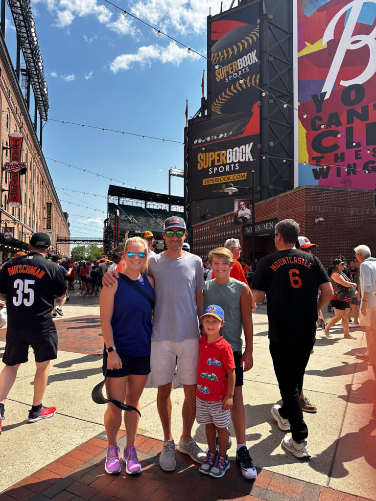 Kath Eats Blogger Kath Younger shares her Family Trip To Baltimore - in photo: people at the The Orioles / Camden Yards