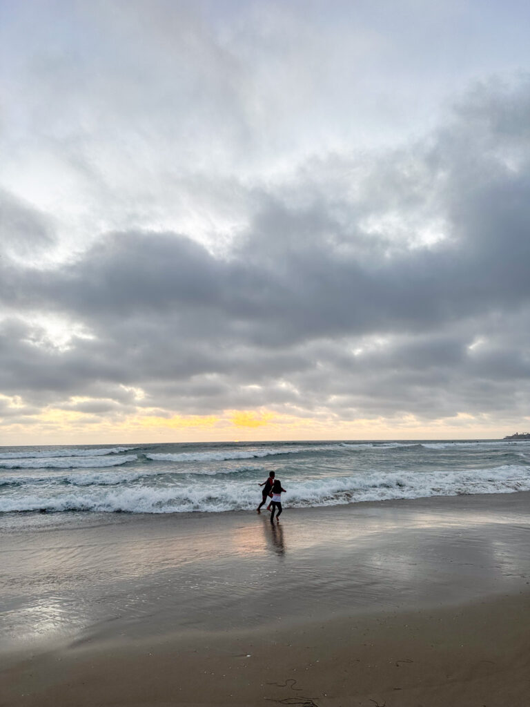mom and son California Summer Part II sunset