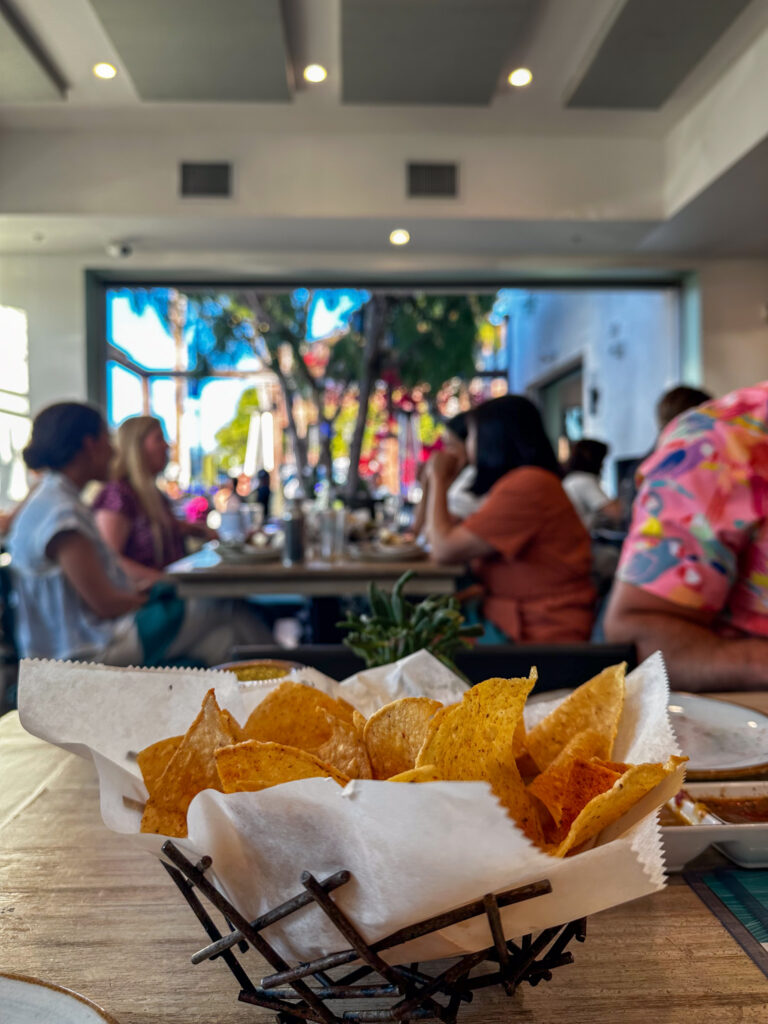 dinner at Pueblo nachos
