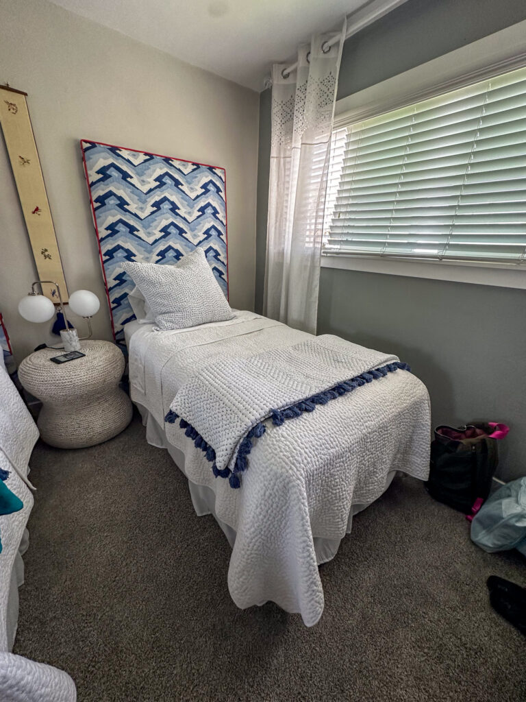twin beds in bedroom