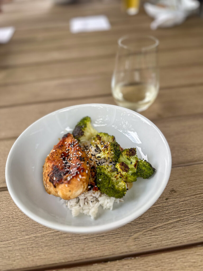 Kath Eats Blogger Kath Younger shares their Virginia Theater Festival + KERF Vacay - in photo: a plate with food