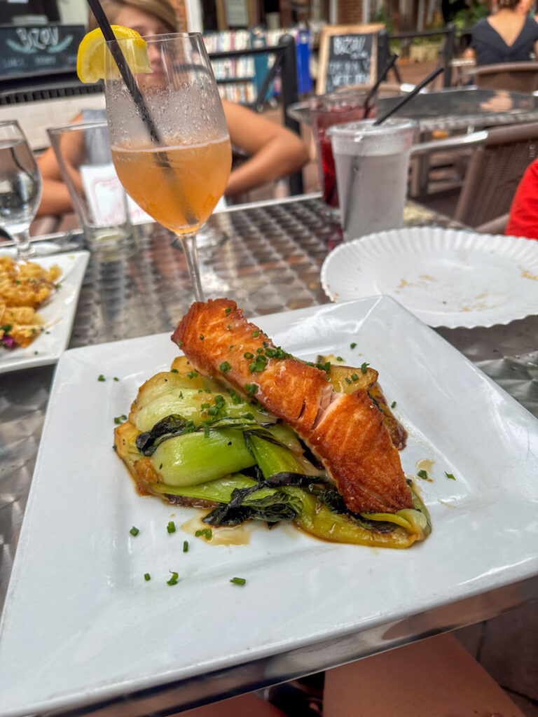 Kath Eats Blogger Kath Younger shares their Virginia Theater Festival + KERF Vacay - in photo: plated food in a restaurant