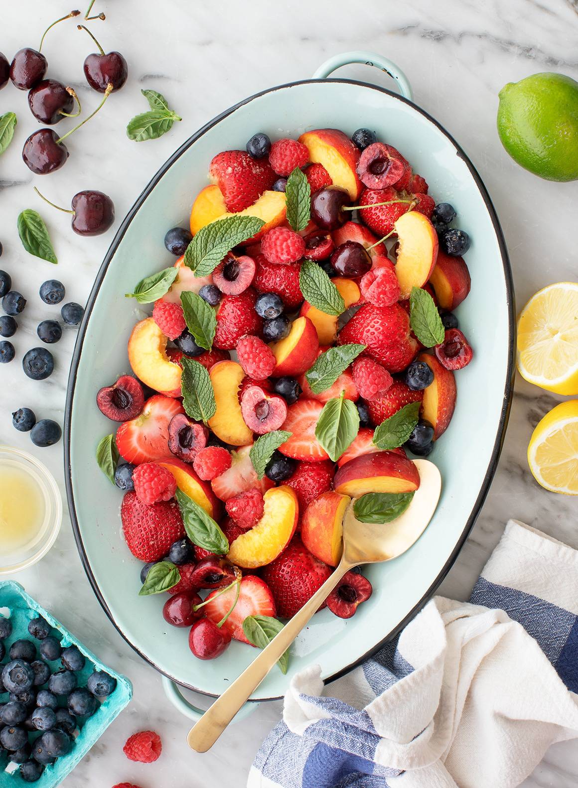 Kath Eats Blogger Kath Younger shares Healthy Sides For Sandwiches - in photo: fruit salad