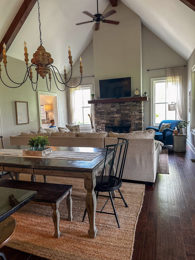 Kath Eats Blogger Kath Younger shares a photo of their living room in Saddle Notch Villa #7 