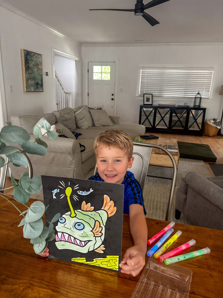 Kath Eats Blogger Kath Younger shares Summerween photos - kid showing his artwork