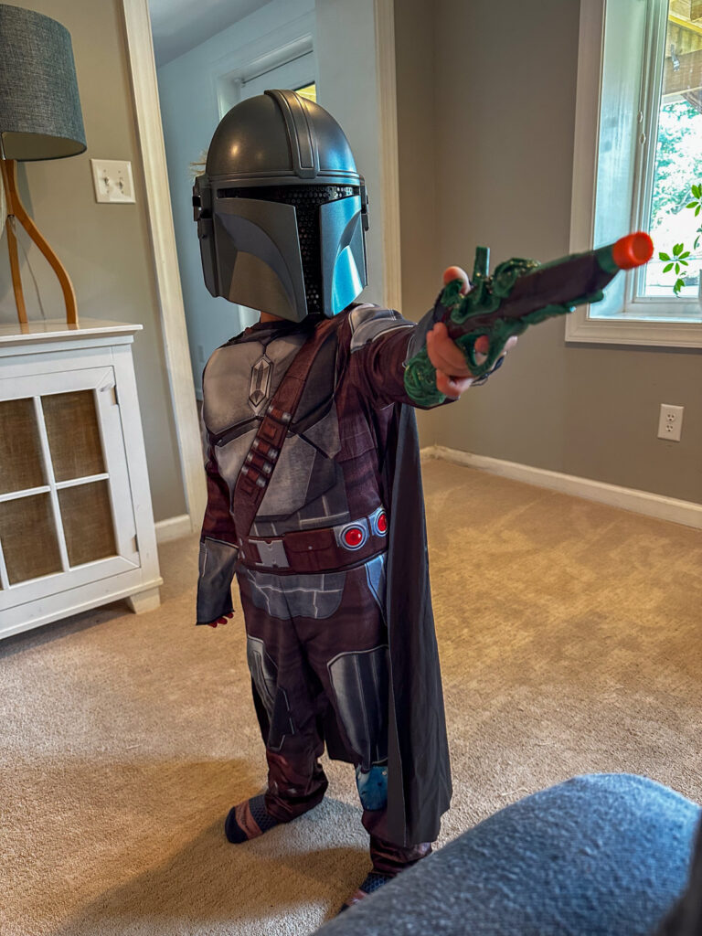 Kath Eats Blogger Kath Younger shares Summerween photos - kid in Star Wars Halloween costume