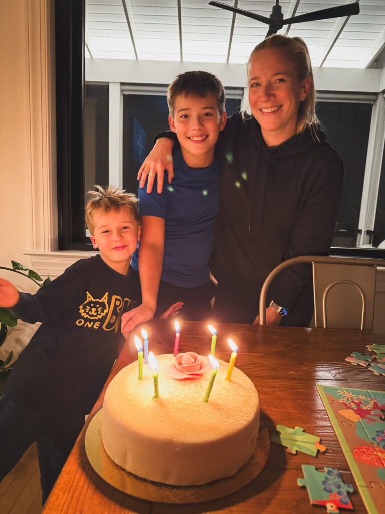 Kath Eats Blogger Kath Younger shares here Birthday Week: 4 + 2 = 6 - in photo: Kath with her kids