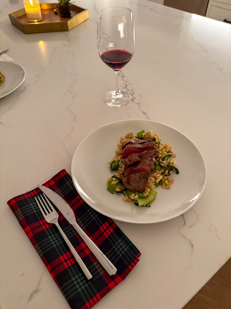 Blue Apron Christmas Steak