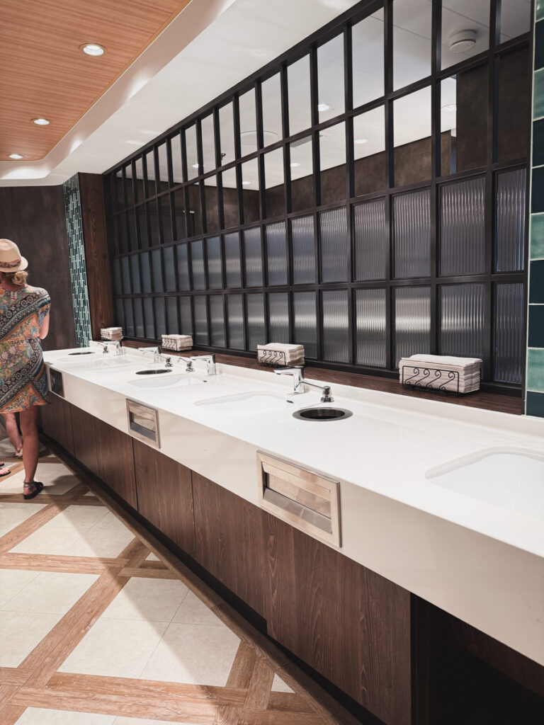 washing area