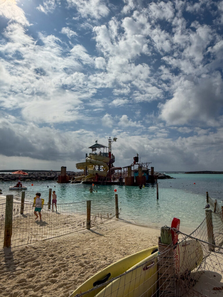 water slide in the island
