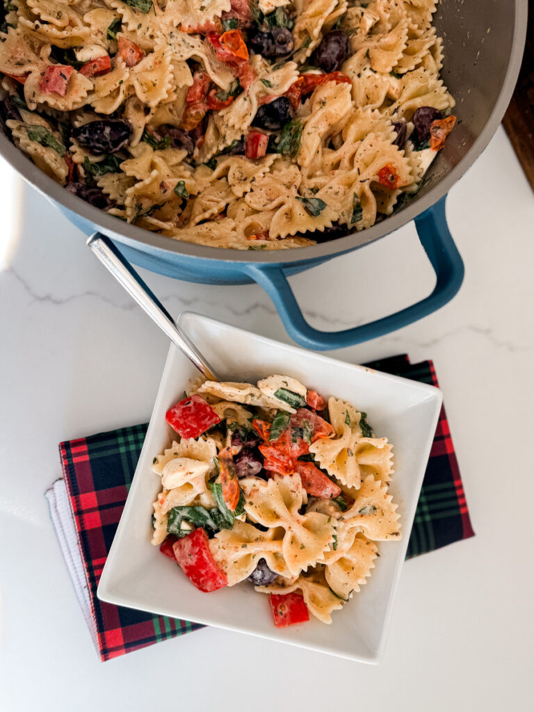 Bow-Tie Pasta Salad easy recipe