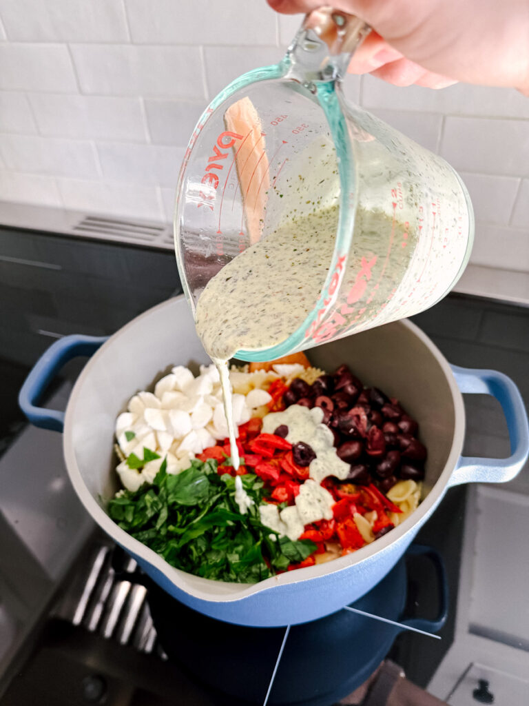 add the dressing