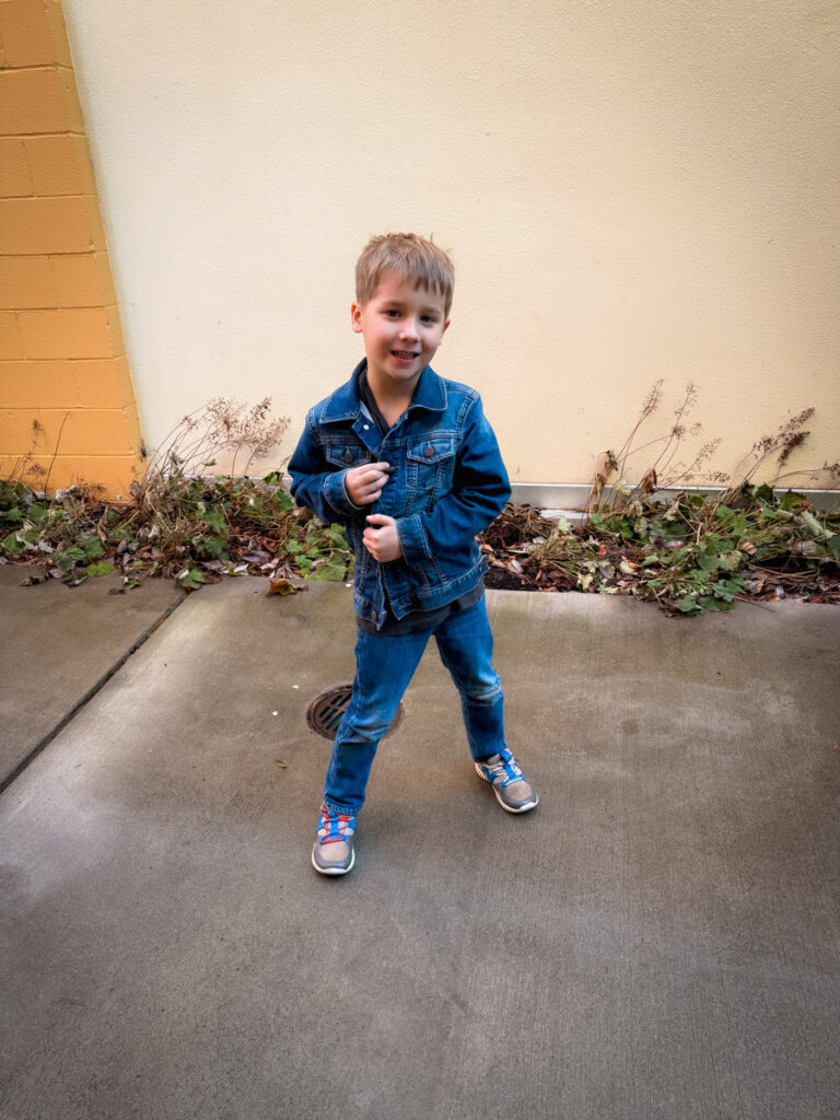 Birch denim on denim
