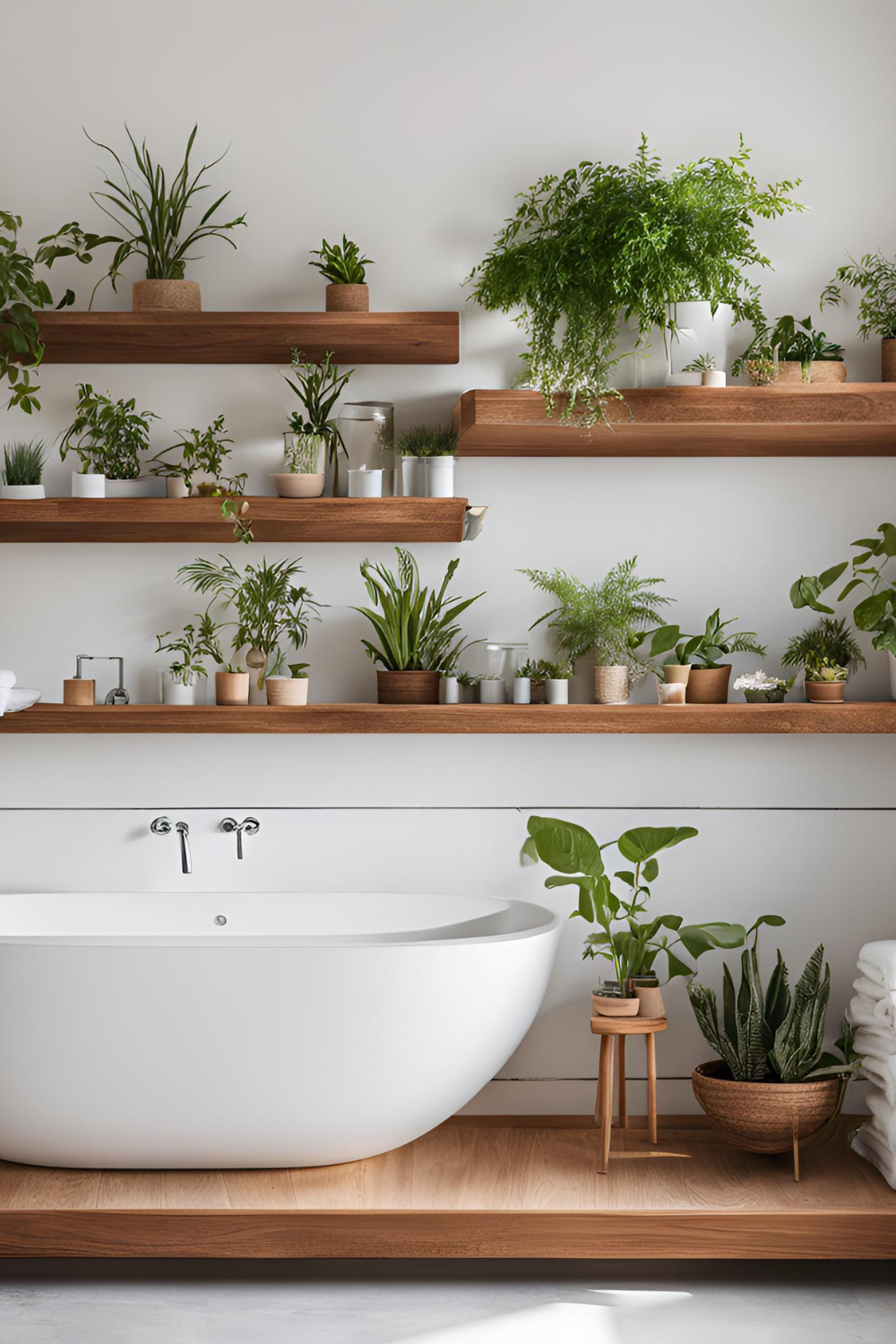 plants in bathroom