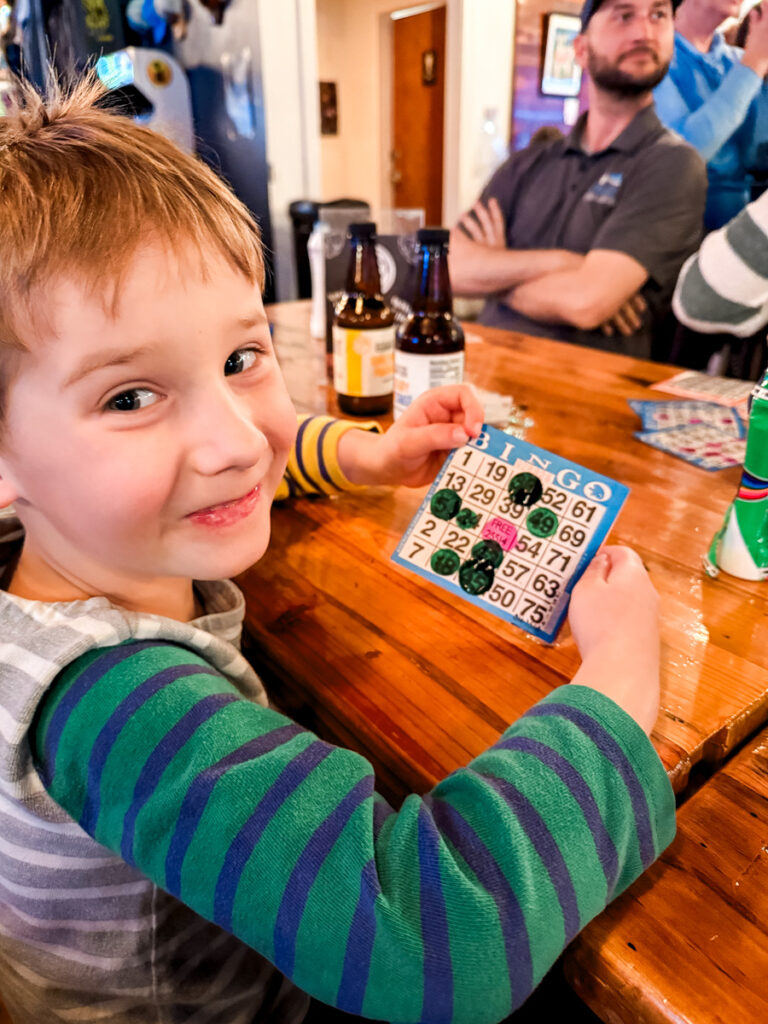 Birch dab bingo | A Wicked Good Time