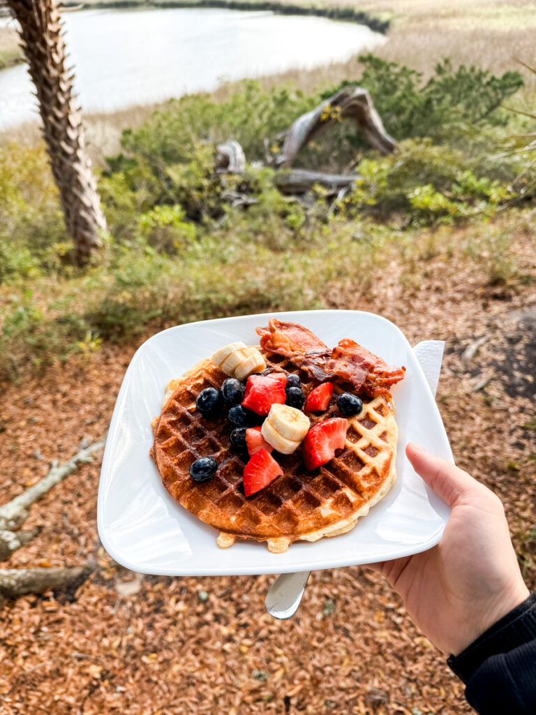 Waffles + Shrimp Bait