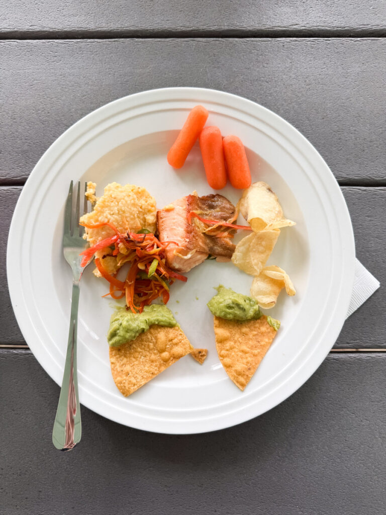 Leftovers Snack Plate for lunch
