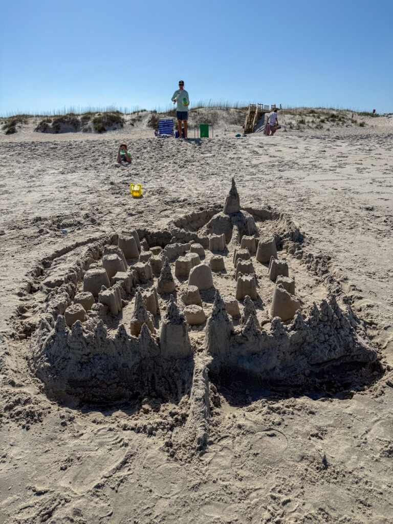beach sandcastle