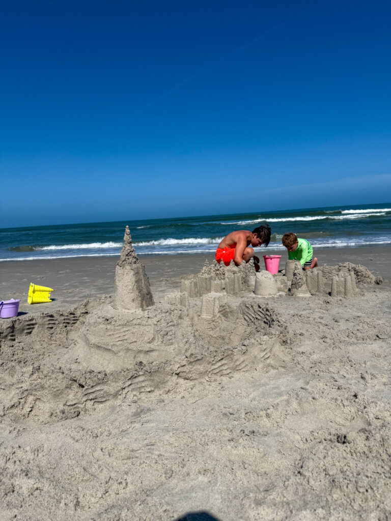 brothers sandcastle