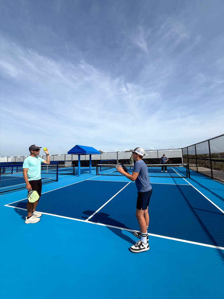 Pickleball game spring