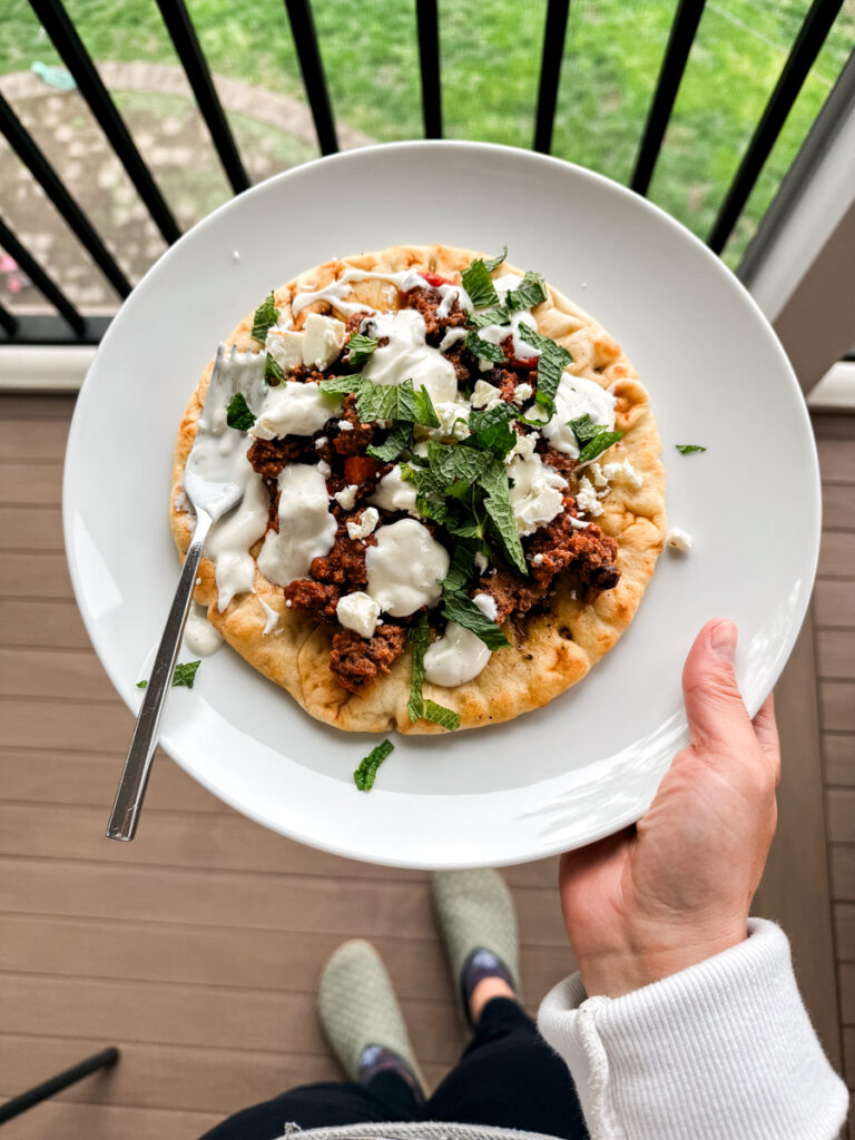 Blue Apron Harissa Beef Pitas | Lately Milk, Honey & Gatsby
