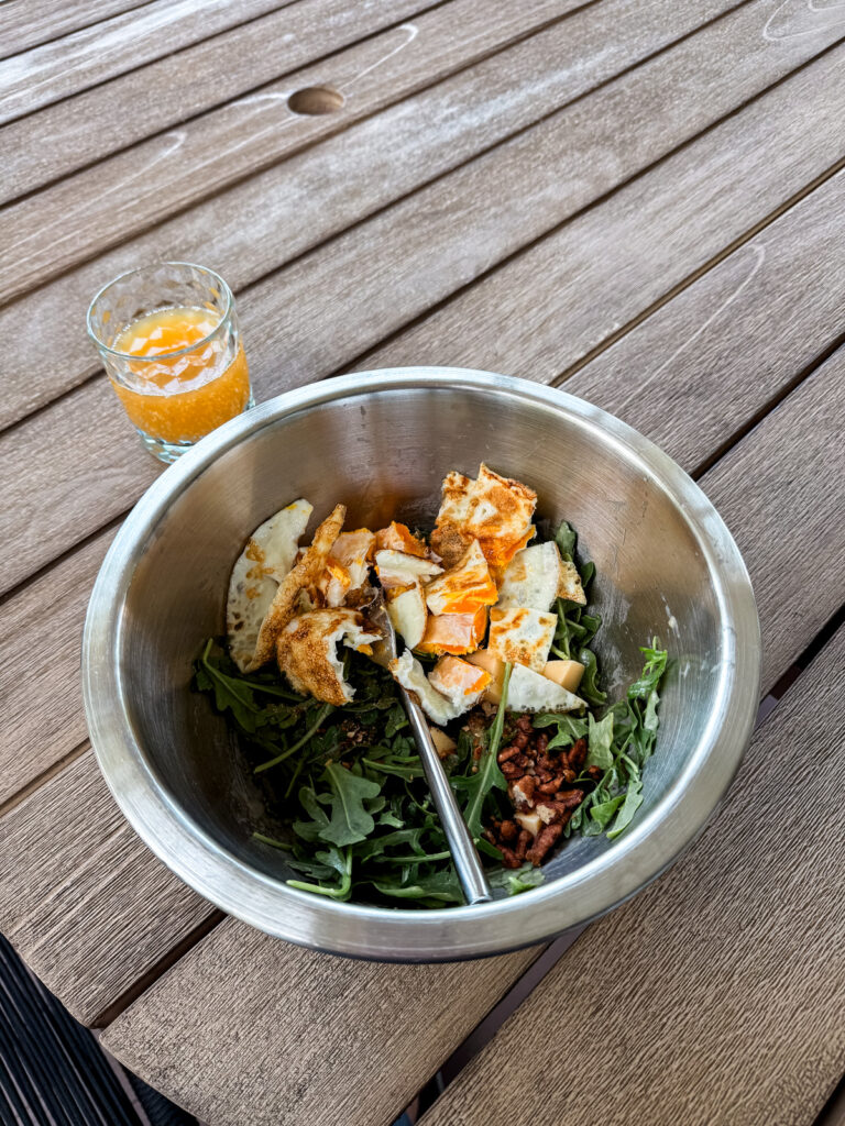 Big Salad with Egg! Lately Bon Voyage