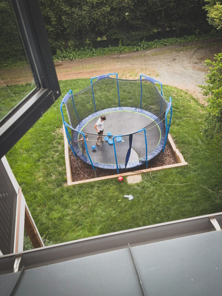 Water Balloons on the Trampoline