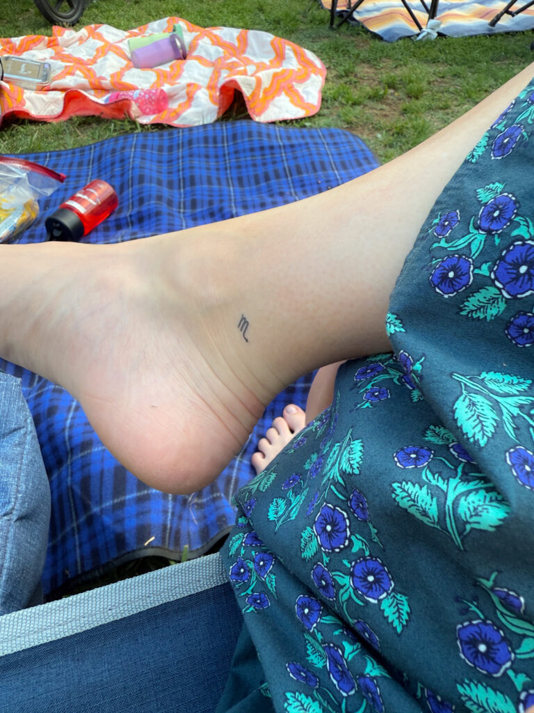 Scorpio sign mini tattoo