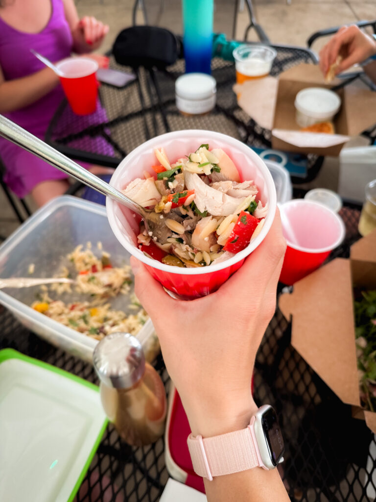 orzo salad Lately Bon Voyage