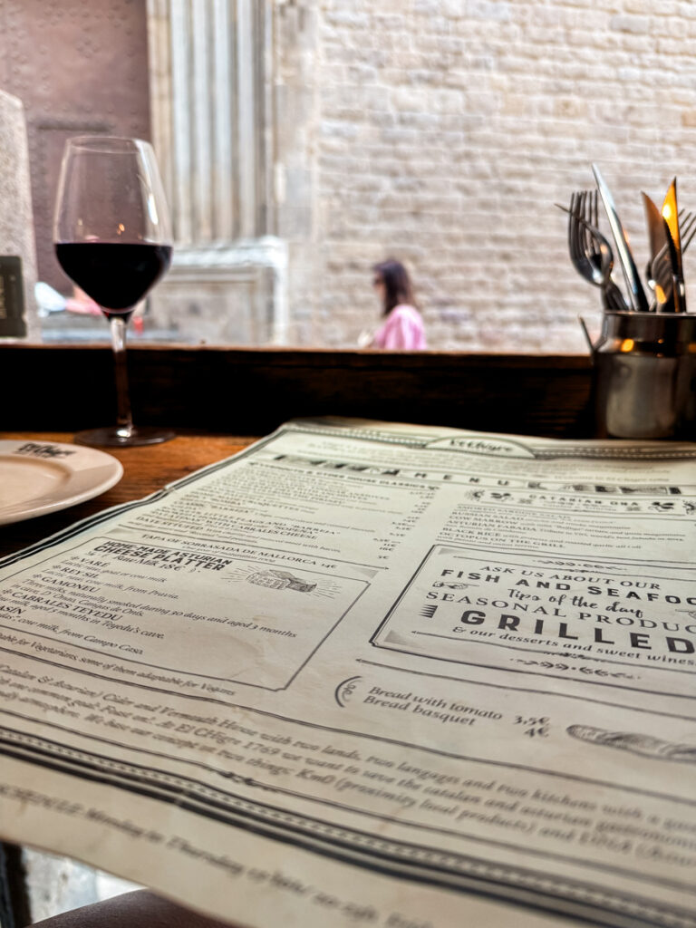 El Chigre menu