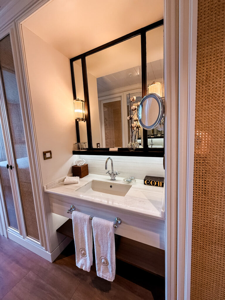 Cotton House hotel room bathroom