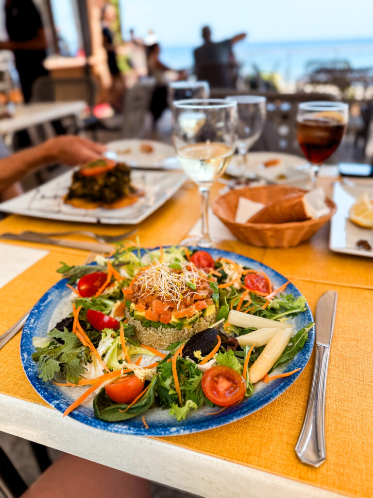 marinated salmon salad