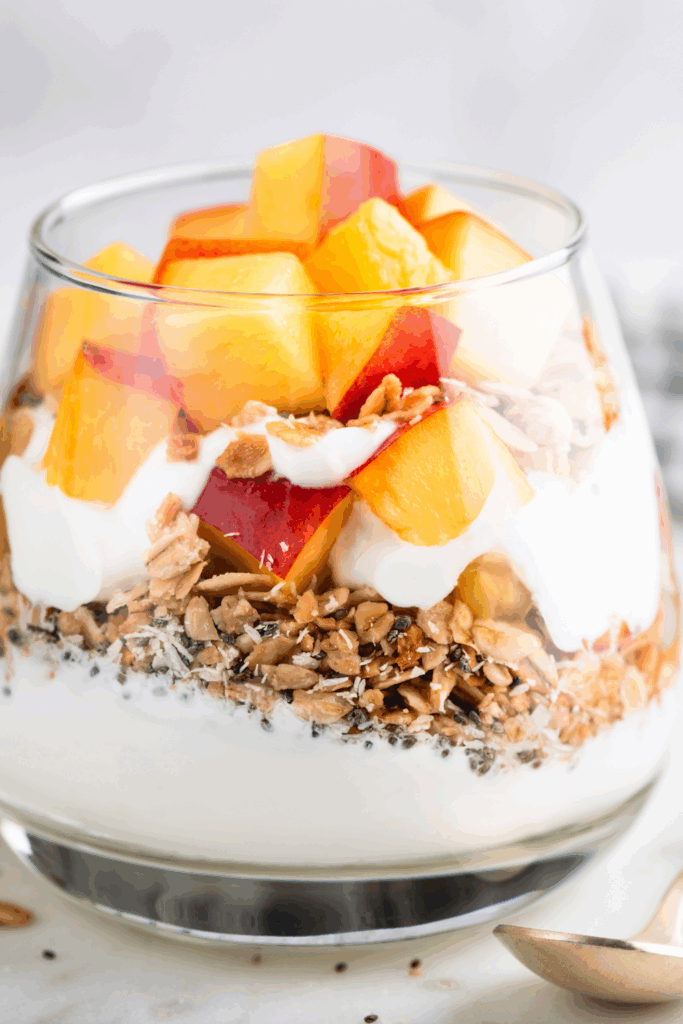 Peach & Chia Yogurt Parfait