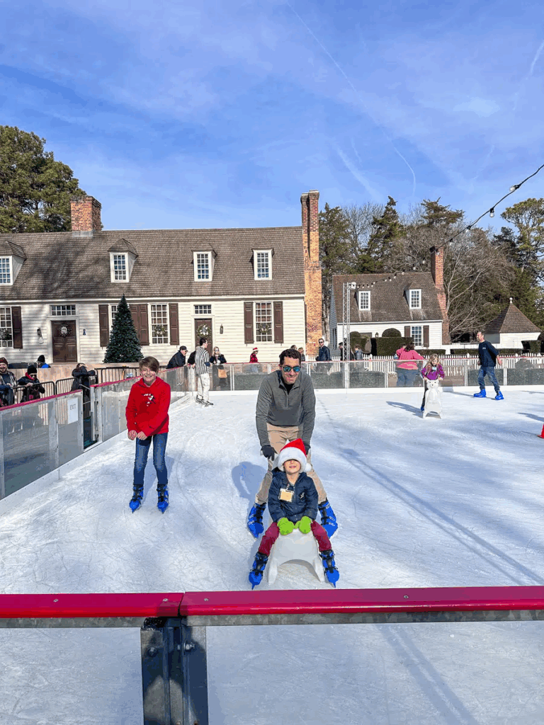 family ice skating