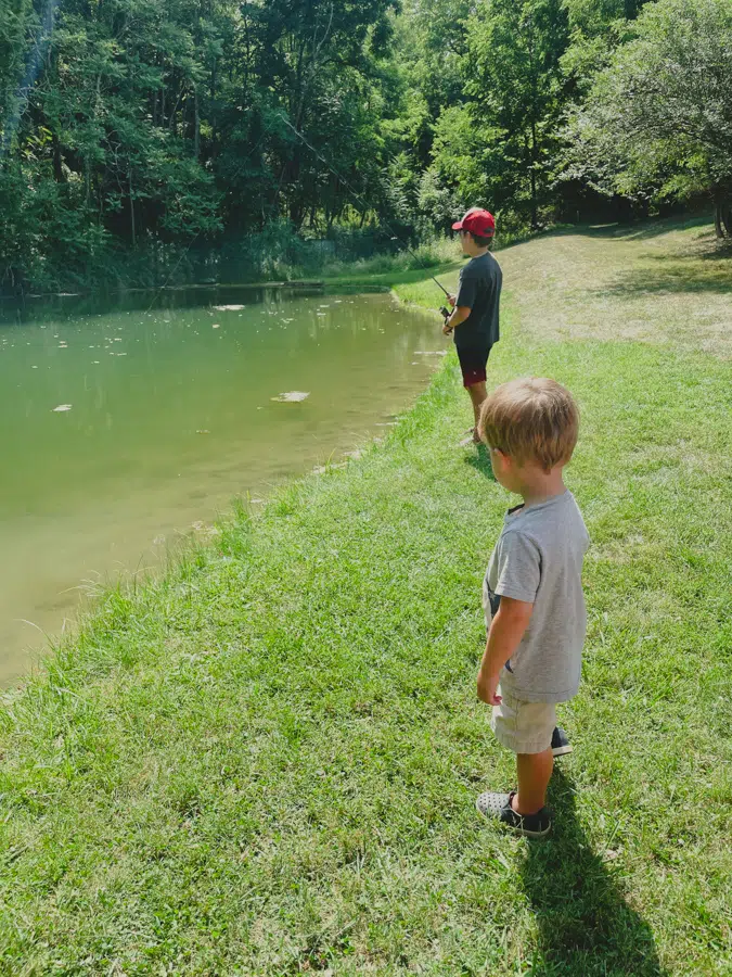 family fishing