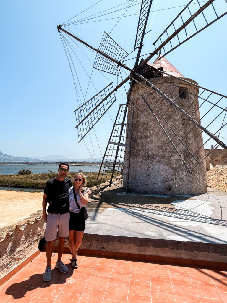 Old windmill Trapani Sicily